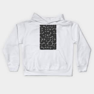 Dark Colored Geometric Pattern - Shapes #2 Kids Hoodie